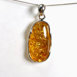 Baltic Cognac Amber Oval Cabochon Pendant AMB344