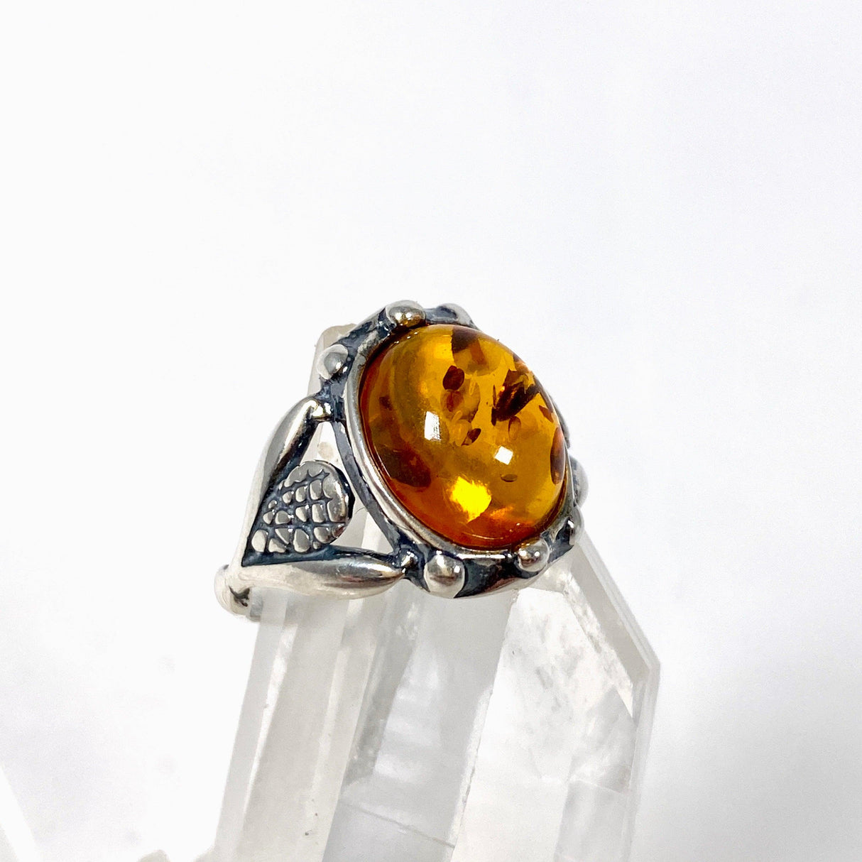 Baltic Cognac Amber ring s.7.5 AMB162 - Nature's Magick