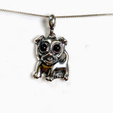 Baltic Cognac Amber Round Cabochon Dog Pendant AMB351