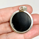 Baltic Green Amber Round Cabochon Pendant AMB361