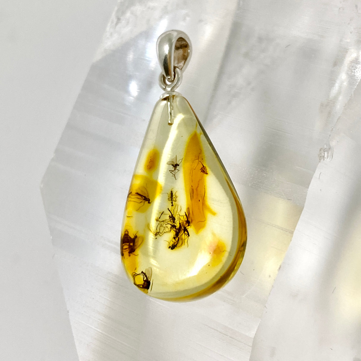 Baltic Natural Amber Teardrop Pendant AMB360