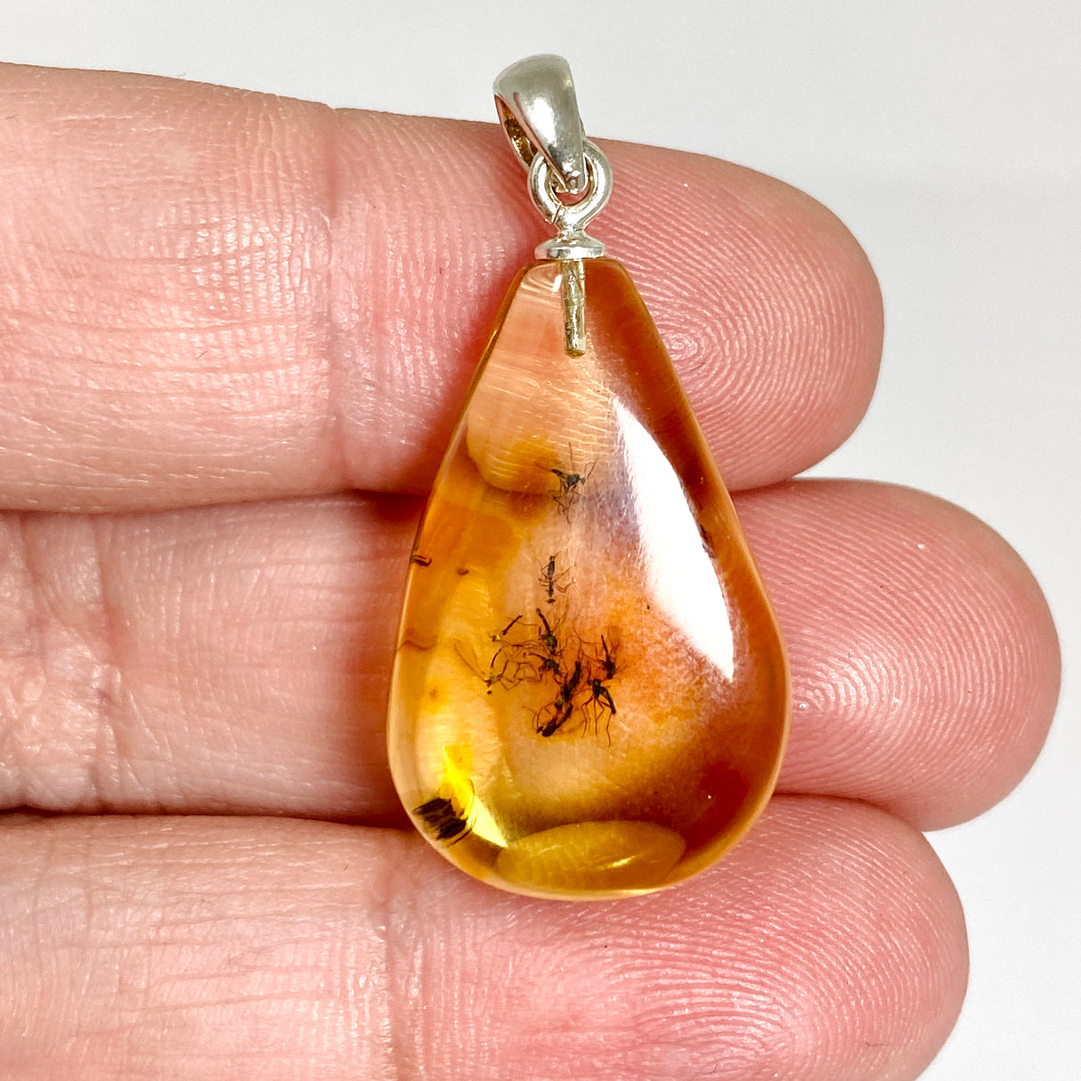Baltic Natural Amber Teardrop Pendant AMB360
