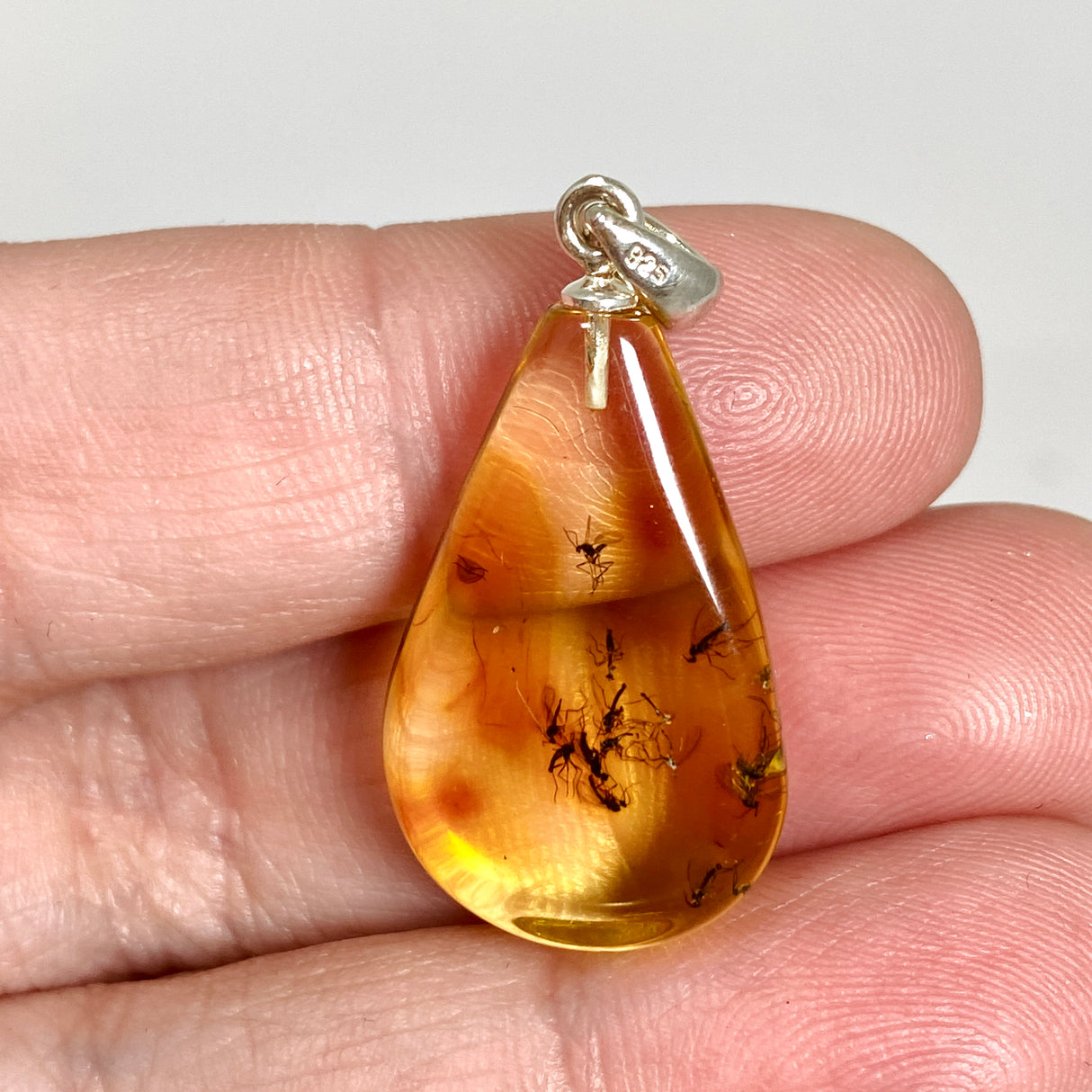 Baltic Natural Amber Teardrop Pendant AMB360