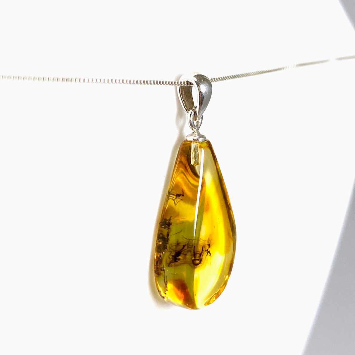 Baltic Natural Amber Teardrop Pendant AMB360