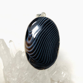 Banded Agate Oval Pendant KPGJ4350 - Nature's Magick