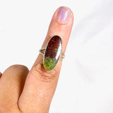 Bastite "Dragon's Blood Jasper" Oval Ring Size 7 KRGJ2212 - Nature's Magick