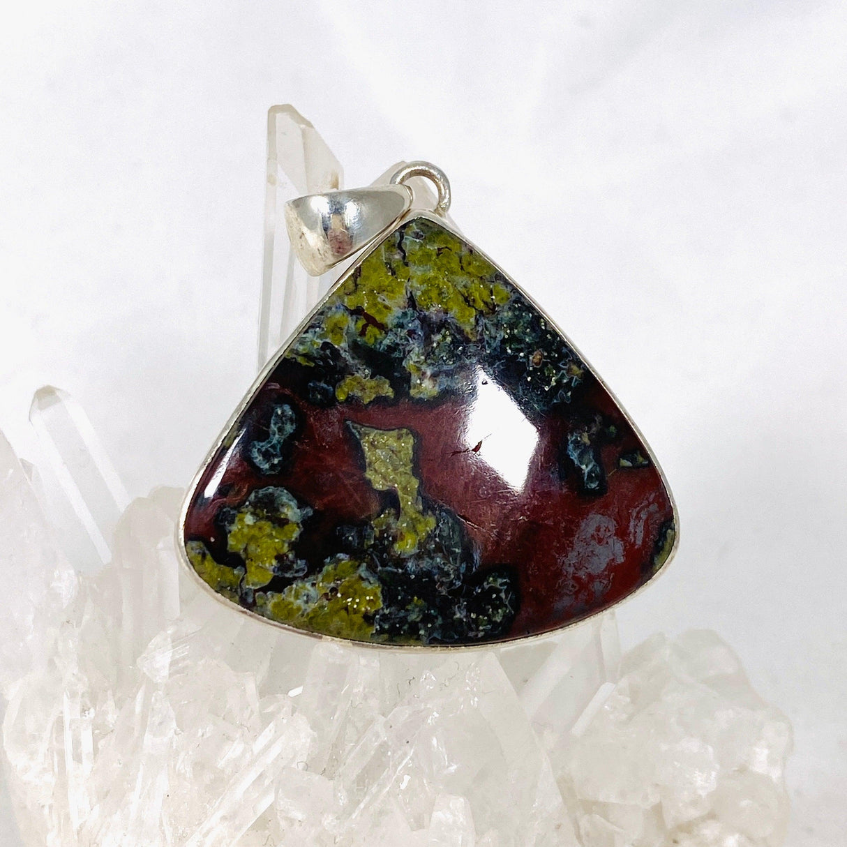 Bastite "Dragon's Blood Stone" Teardrop Pendant KPGJ2906 - Nature's Magick