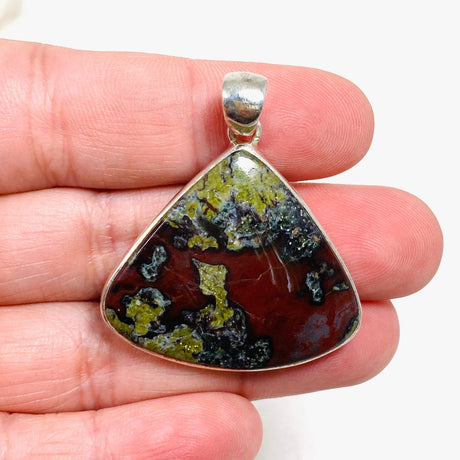 Bastite "Dragon's Blood Stone" Teardrop Pendant KPGJ2906 - Nature's Magick