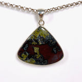 Bastite "Dragon's Blood Stone" Teardrop Pendant KPGJ2906 - Nature's Magick