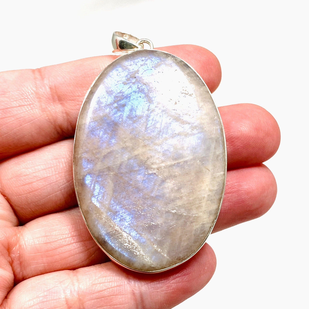 Belomorite (Sunstone with Moonstone "Eclipse" Stone) Oval Pendant KPGJ4218 - Nature's Magick