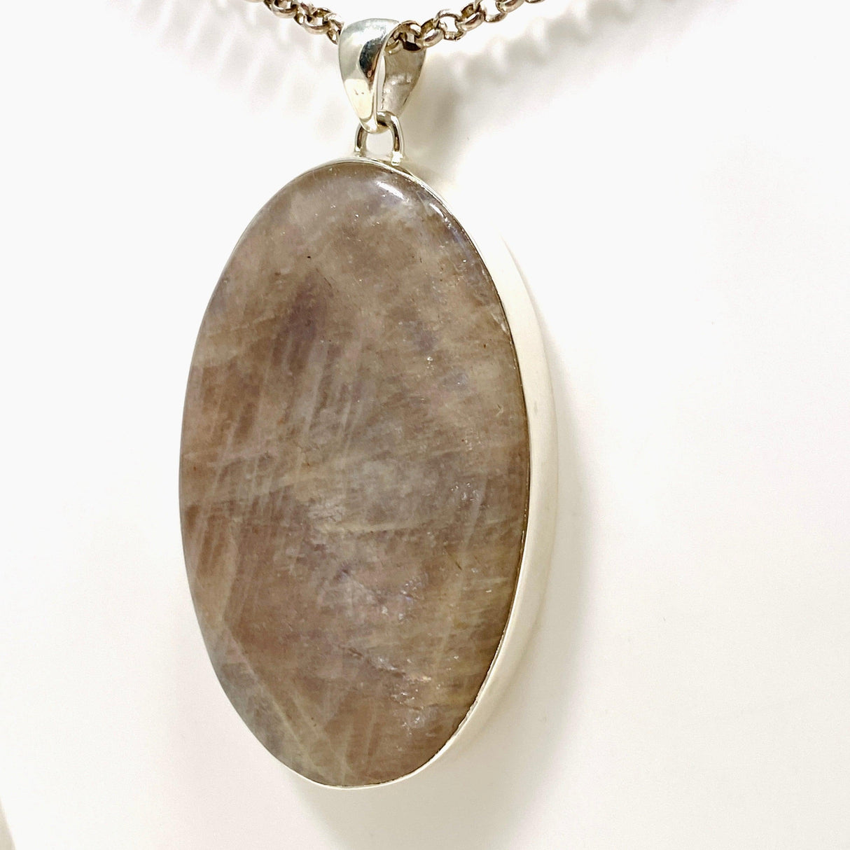 Belomorite (Sunstone with Moonstone "Eclipse" Stone) Oval Pendant KPGJ4218 - Nature's Magick