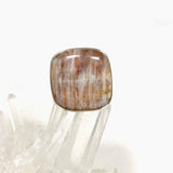 Belomorite (Sunstone with Moonstone "Eclipse" Stone) Square Ring Size 9 KRGJ3131 - Nature's Magick