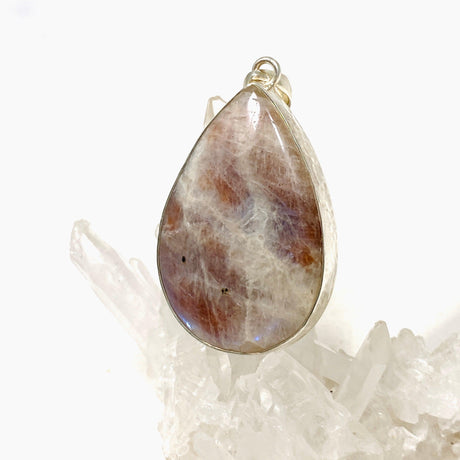 Belomorite (Sunstone with Moonstone "Eclipse" Stone) Teardrop Pendant KPGJ3586 - Nature's Magick