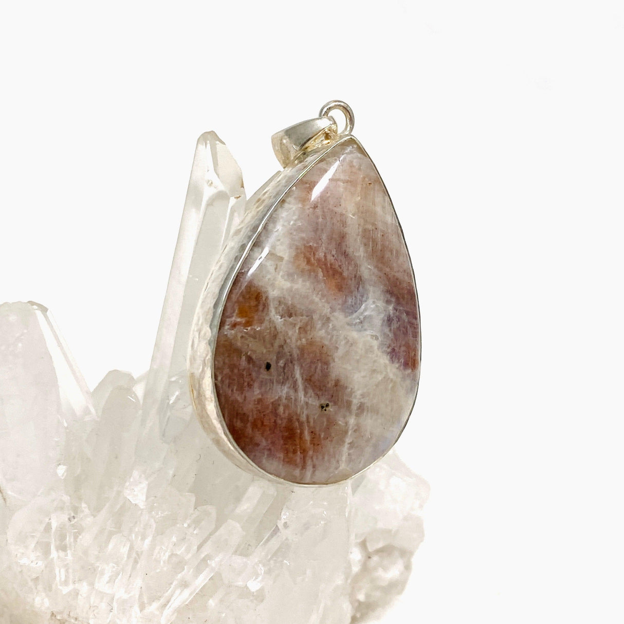 Belomorite (Sunstone with Moonstone "Eclipse" Stone) Teardrop Pendant KPGJ3586 - Nature's Magick