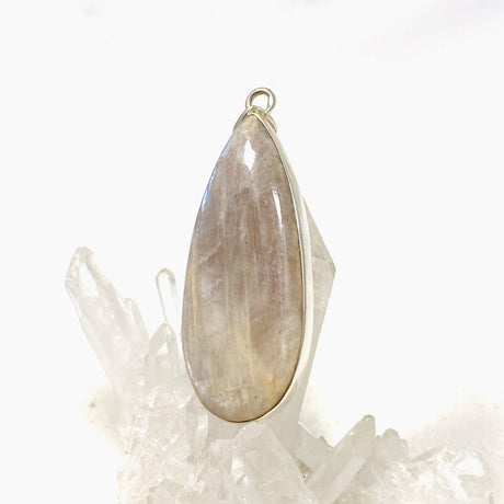 Belomorite (Sunstone with Moonstone "Eclipse" Stone) Teardrop Pendant KPGJ3589 - Nature's Magick