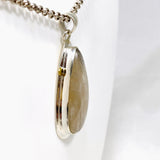 Belomorite (Sunstone with Moonstone "Eclipse" Stone) Teardrop Pendant with Brass Accents KPGJ4234 - Nature's Magick