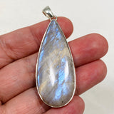 Belomorite (Sunstone with Moonstone "Eclipse" Stone) Teardrop Pendant with hammered setting KPGJ4214 - Nature's Magick