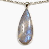 Belomorite (Sunstone with Moonstone "Eclipse" Stone) Teardrop Pendant with hammered setting KPGJ4214 - Nature's Magick