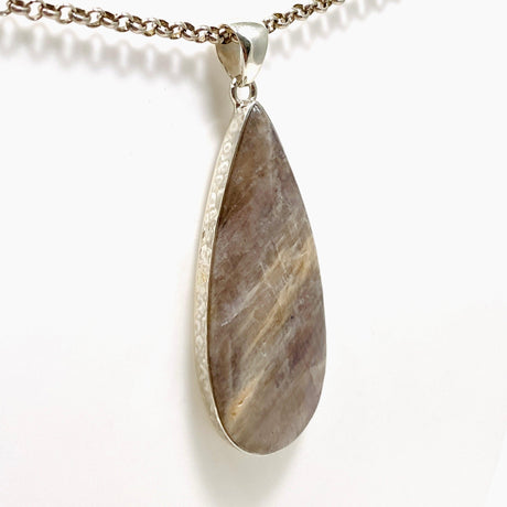 Belomorite (Sunstone with Moonstone "Eclipse" Stone) Teardrop Pendant with hammered setting KPGJ4214 - Nature's Magick