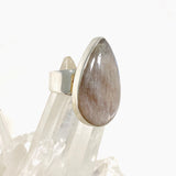 Belomorite (Sunstone with Moonstone "Eclipse" Stone) Teardrop Ring Size 8 KRGJ2808 - Nature's Magick