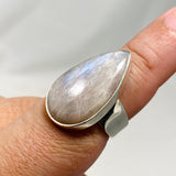 Belomorite (Sunstone with Moonstone "Eclipse" Stone) Teardrop Ring Size 8 KRGJ2808 - Nature's Magick