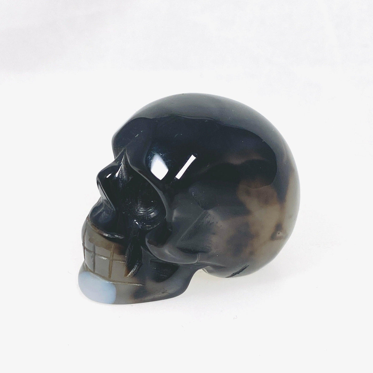 Black Agate skull AMS-07 - Nature's Magick