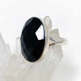 Black Onyx Faceted Oval Ring s.10 KRGJ2986 - Nature's Magick