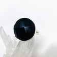 Black Onyx Faceted Round Ring s.9 KRGJ2989 - Nature's Magick