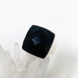 Black Onyx Faceted Square Ring s.10 KRGJ2990 - Nature's Magick