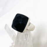 Black Onyx Faceted Square Ring s.10 KRGJ2990 - Nature's Magick