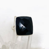 Black Onyx Faceted Square Ring s.11 KRGJ2991 - Nature's Magick