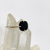 Black Onyx Faceted Square Solitare Ring R4806