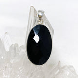 Black Onyx Oval Faceted Pendant KPGJ3974 - Nature's Magick