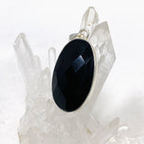 Black Onyx Oval Faceted Pendant KPGJ3974 - Nature's Magick