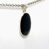 Black Onyx Oval Faceted Pendant KPGJ3974 - Nature's Magick