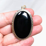 Black Onyx Oval Pendant KPGJ3977 - Nature's Magick