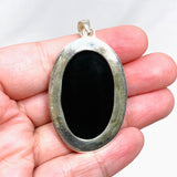 Black Onyx Oval Pendant KPGJ3977 - Nature's Magick