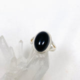 Black Onyx Oval Ring s.9 KRGJ2994 - Nature's Magick