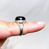 Black Onyx Oval Ring s.9 KRGJ2994 - Nature's Magick