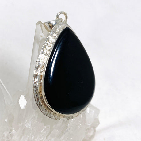 Black Onyx Teardrop Pendant KPGJ3969 - Nature's Magick