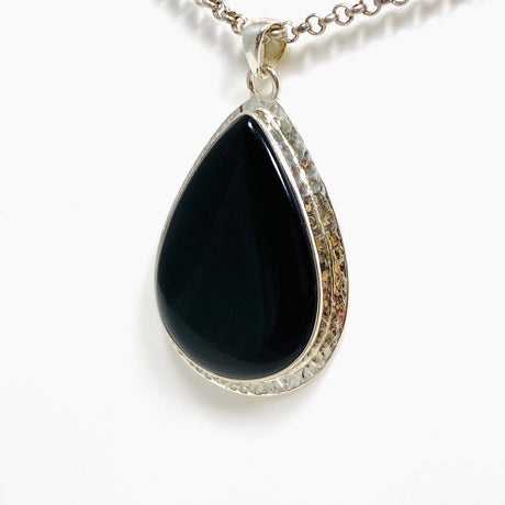 Black Onyx Teardrop Pendant KPGJ3969 - Nature's Magick