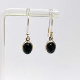 Black Star Diopside Oval Cabochon Earrings PEGJ410