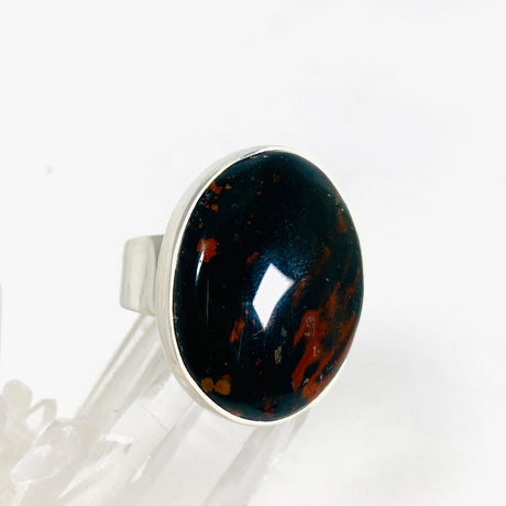 Bloodstone Oval Ring Size 8 KRGJ3075 - Nature's Magick