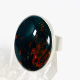 Bloodstone Oval Ring Size 8 KRGJ3075 - Nature's Magick