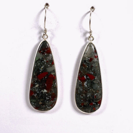 Bloodstone Teardrop Earrings KEGJ1427 - Nature's Magick