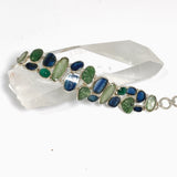 Blue and Green Kyanite, Tsavorite and Emerald Multi-stone Bracelet PBGJ045