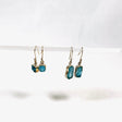 Blue Apatite raw earrings E2359-AP