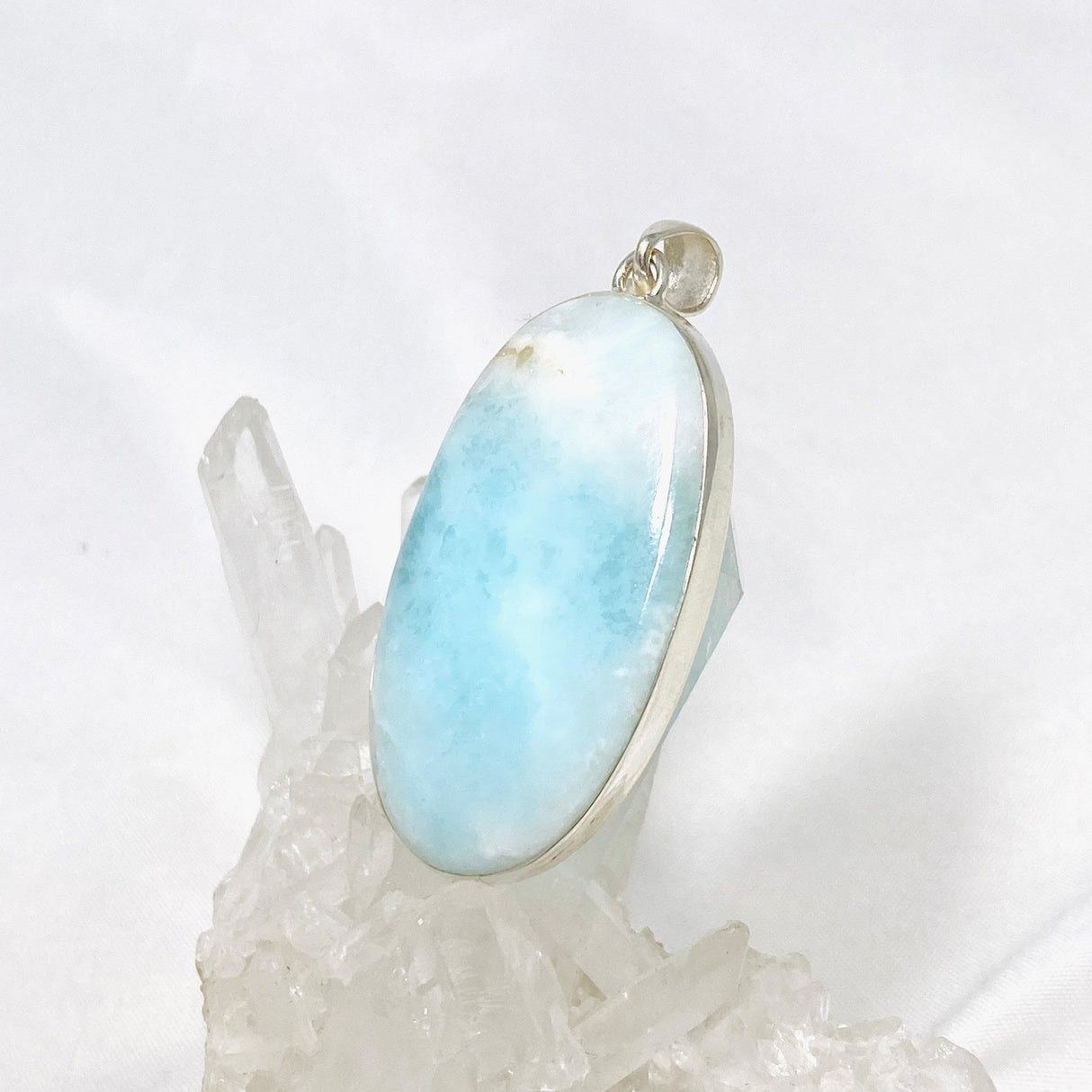 Blue Aragonite Oval Pendant KPGJ4469 - Nature's Magick