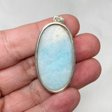 Blue Aragonite Oval Pendant KPGJ4469 - Nature's Magick