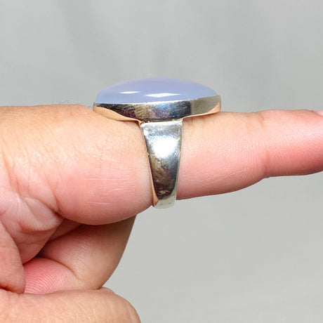 Blue Chalcedony Marquise Ring Size 9 KRGJ3246 - Nature's Magick